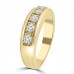 1.00 Men's Round Cut Diamond Wedding Band in 14 kt Yellow Gold